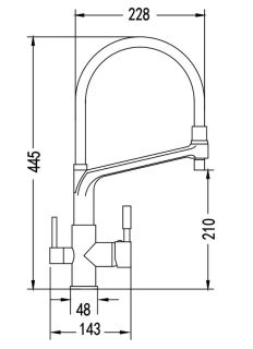 Смеситель для кухни Rose R658Y пепельный
